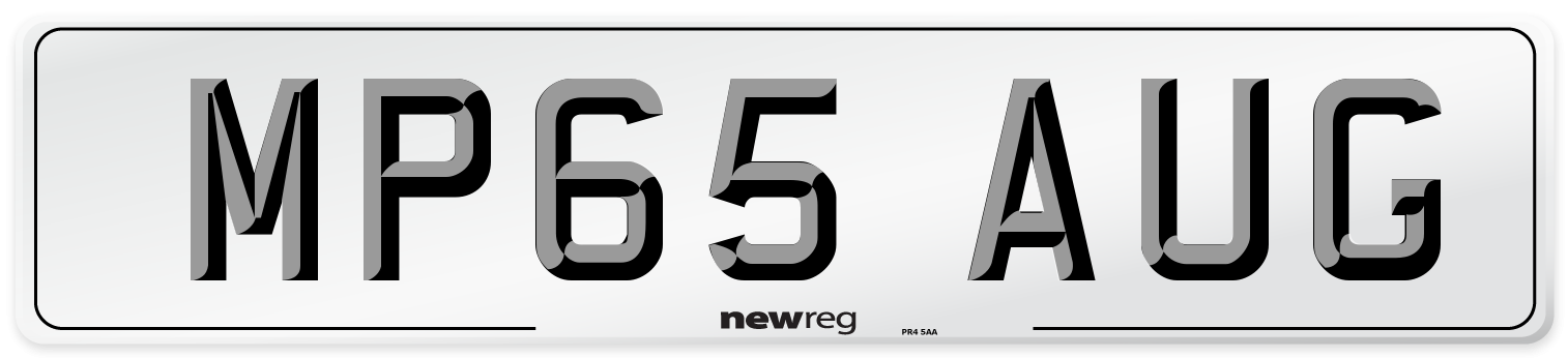 MP65 AUG Number Plate from New Reg